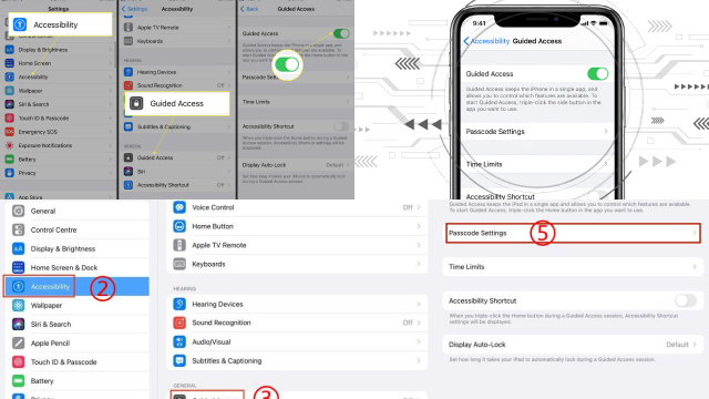 Exploring the Guided Access Settings: Finding the Option to Disable it